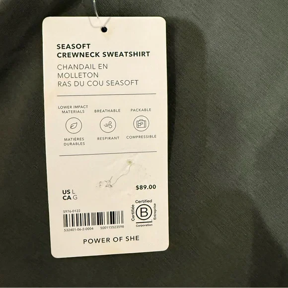 Athleta Seasoft Women's Crew Neck Sweater - Picture 5 of 7